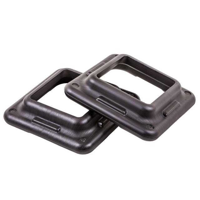 The Step Original Health Club Aerobic Step Risers in Black/Gray for Use with The Step Aerobic Platform – Health Club Size
