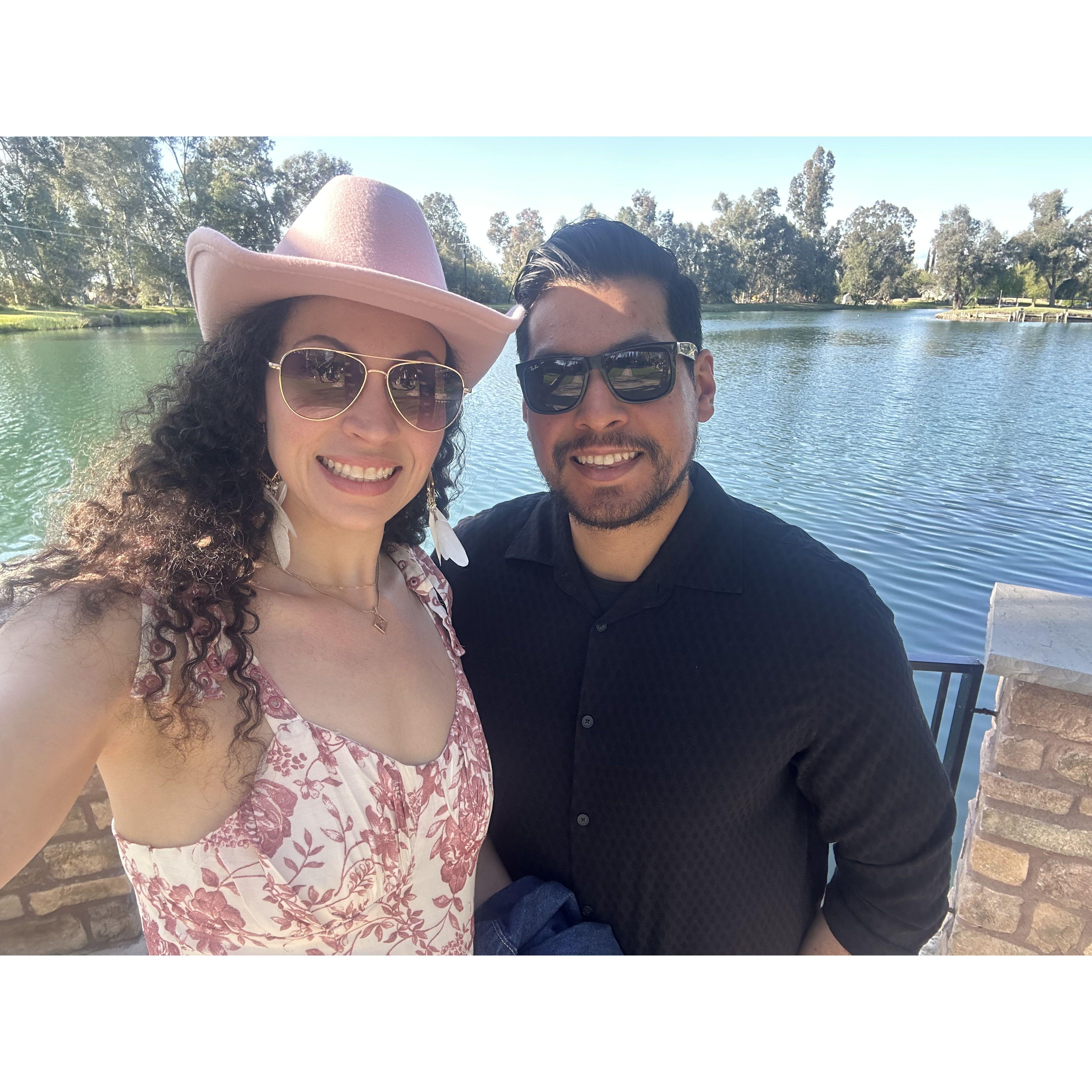 Attending a work event, it was cowboy themed!