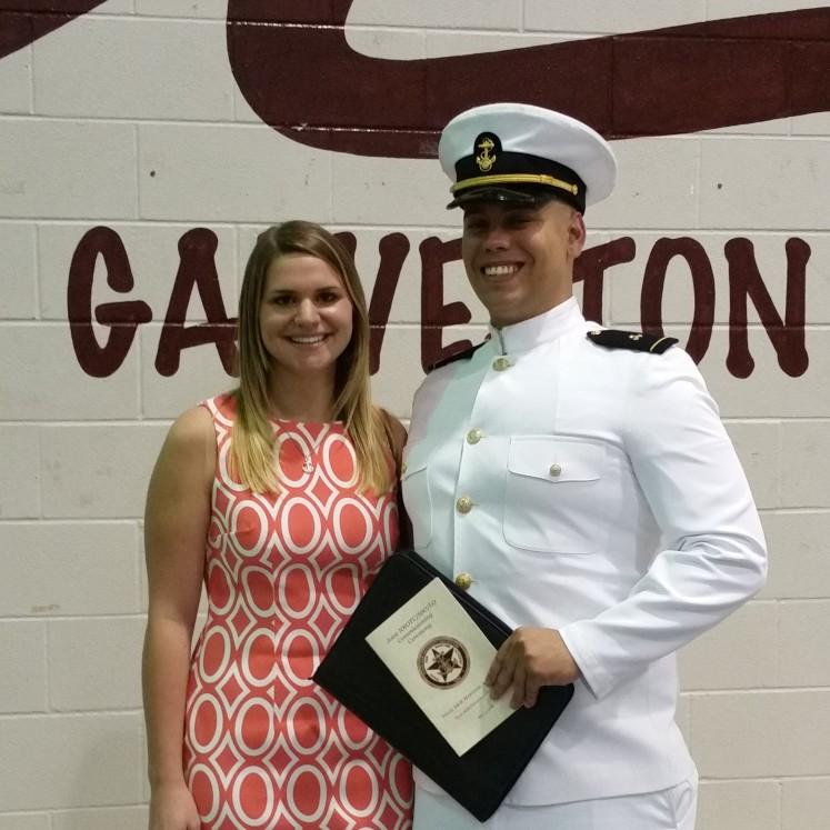 Trey's graduation day. They had been dating about 2-3 weeks at this point and Leslie met Trey's family for the first time on this day!