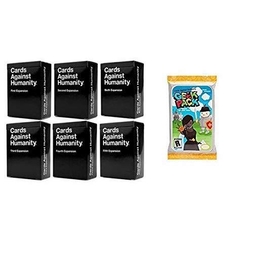 Cards Game Against Humanity Main Game and Expansions 1 2 3 4 5 6 and Geek Pack