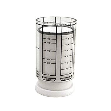 KitchenArt 23210 1 Cup Adjust-A-Cup, Plastic, White