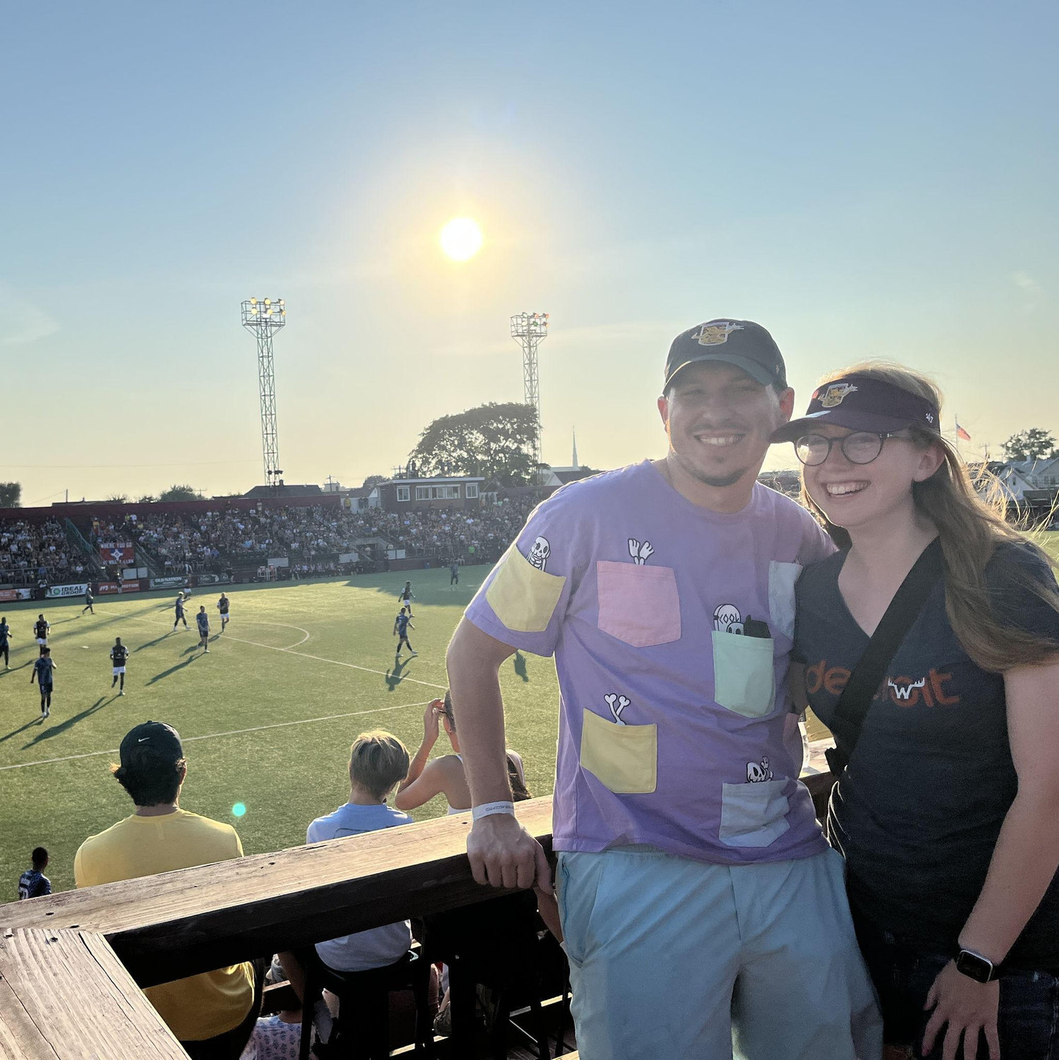 Attending Kennedy's first DCFC game with Mike and his friends.