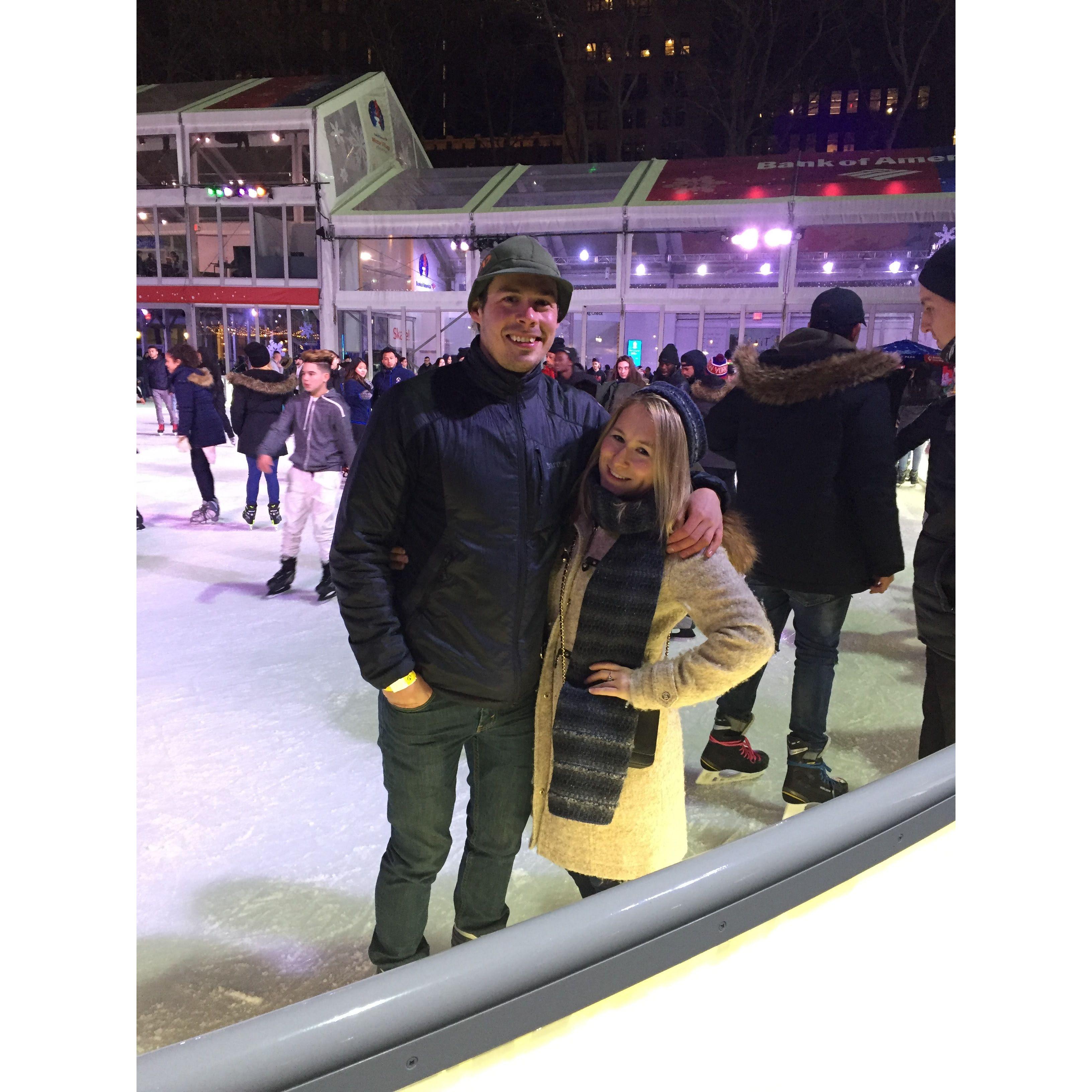 Bryant Park celebrating Katya's birthday - Jan '17