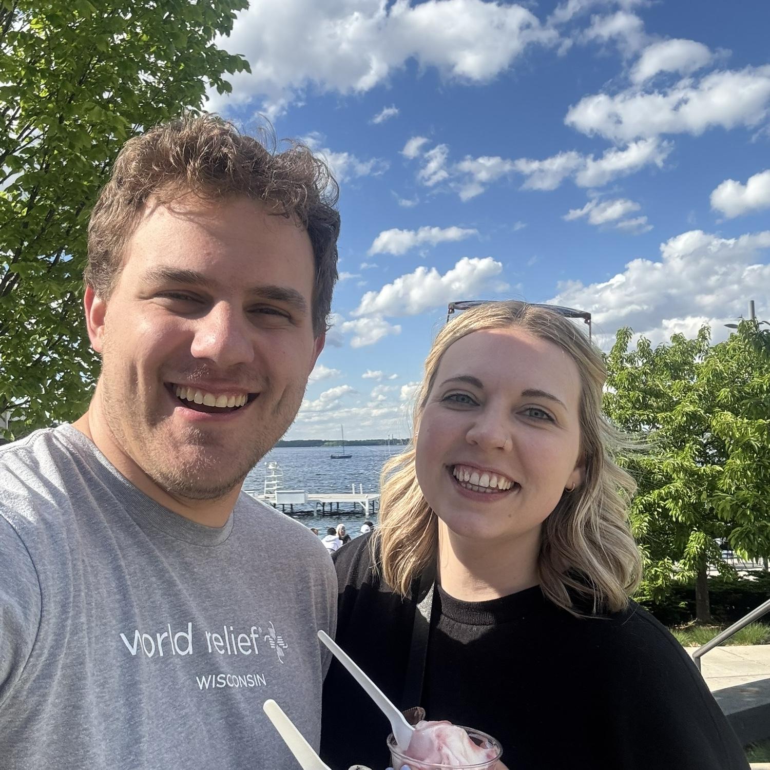 Enjoying the Terrace in Madison in the summer! 🍦