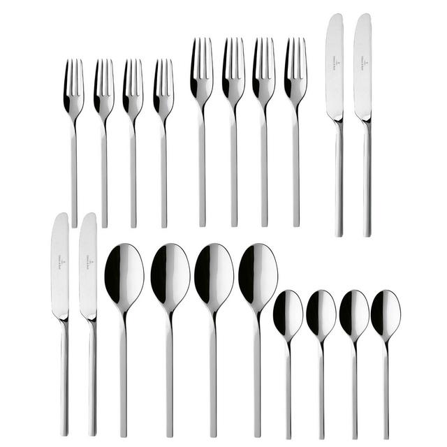 Villeroy & Boch New Wave Flatware Stainless Steel 20 Piece Set, Service For 4
