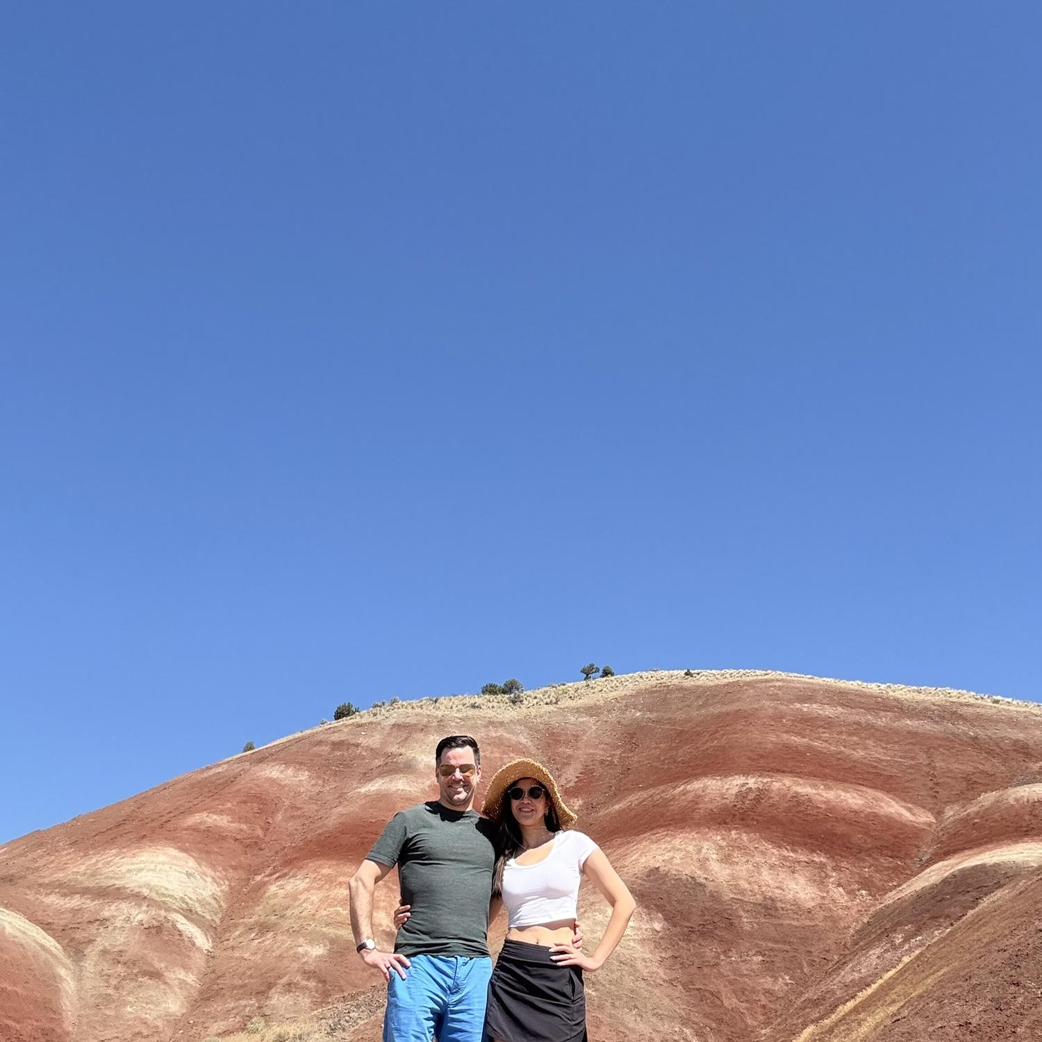 Walking through earth's art gallery- Painted Hills, Oregon!