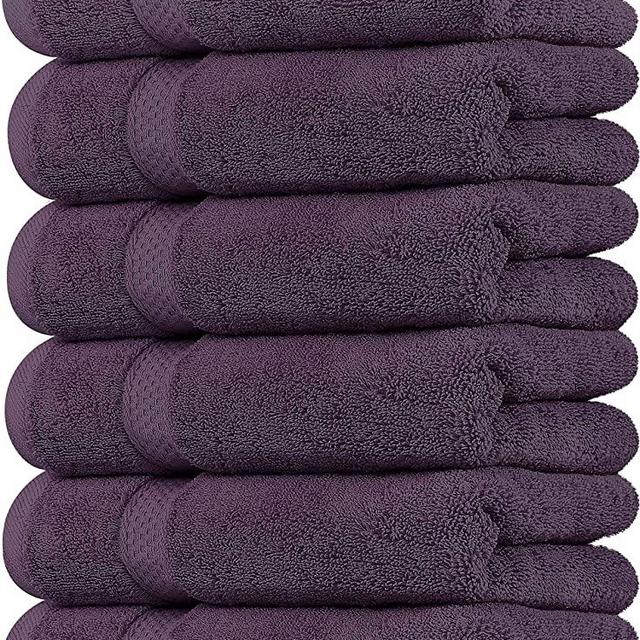 Utopia Towels Premium Plum Hand Towels - 100% Combed Ring Spun Cotton, Ultra Soft and Highly Absorbent, 700 GSM Exrta Large Thick Hand Towels 16 x 28 inches, Hotel & Spa Quality Hand Towels (6 Pack)