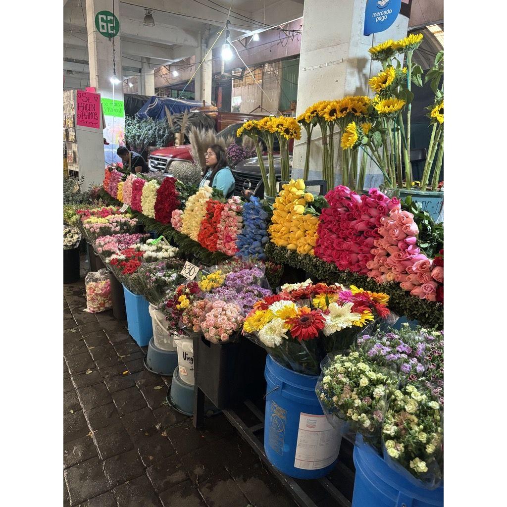 Floreria Mercado Jamaica. Be prepared to be amazed by all the incredible flowers and produce.
