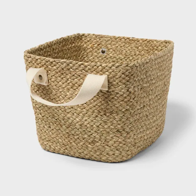 Braided Seagrass Rectangular Basket - Brightroom™