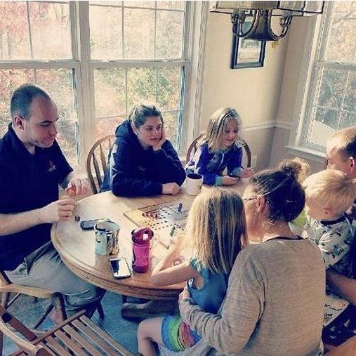 Playing games and eating! Maryland Thanksgiving, 2017