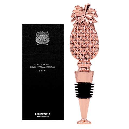 Homestia Bottle Stopper Pineapple Wine Stopper Stainless Steel Reusable Gift Set