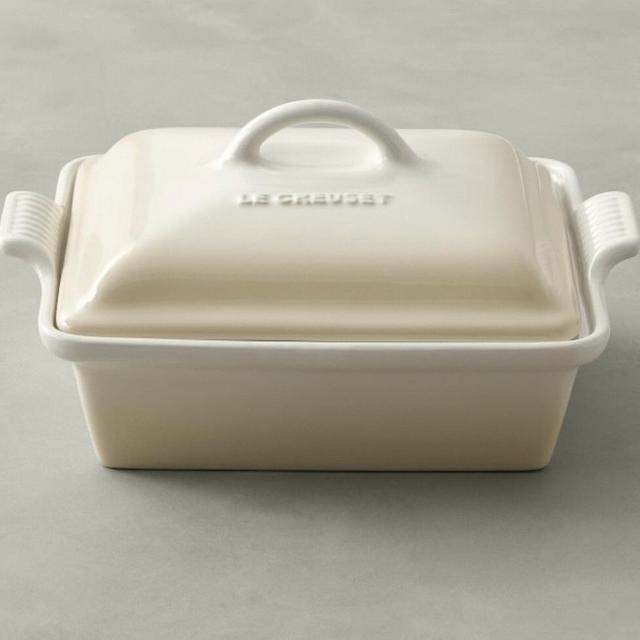Le Creuset Heritage Stoneware Shallow Square Covered Baker