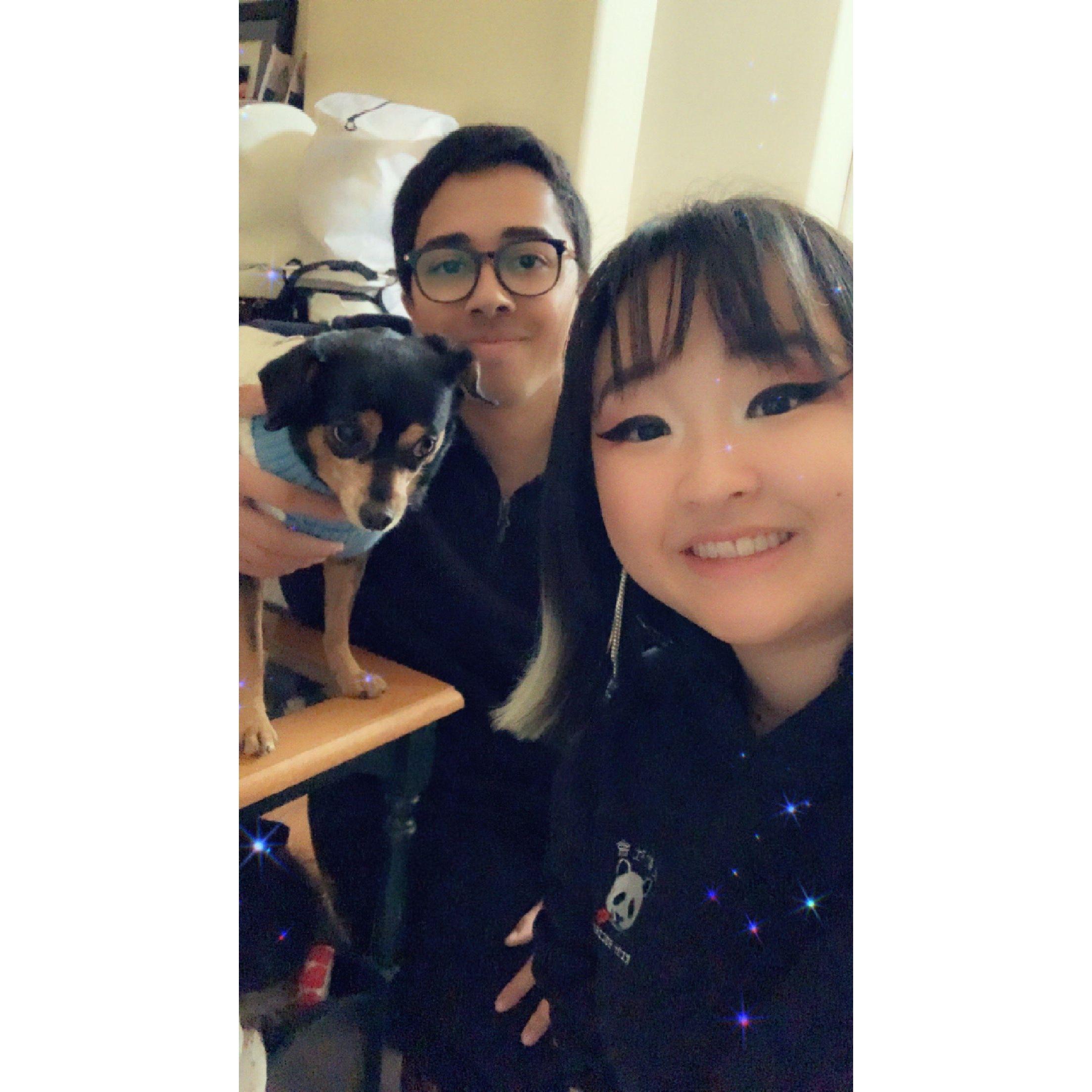 He was such a great dad to her soul dog, Luna!