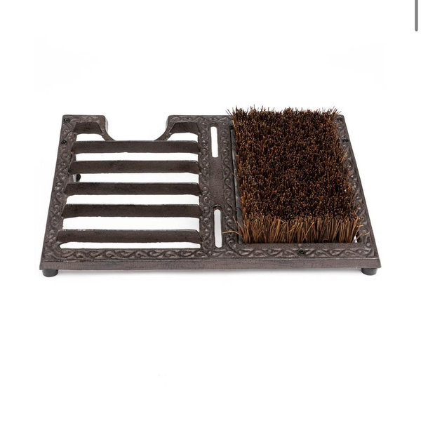 Boot Barn Ranch Cast Iron Boot Jack & Brush