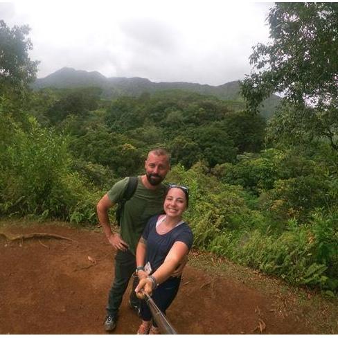 Jungle hiking! Rickey fell down a muddy hill, while Kass made it with no problem. Girls Rule.