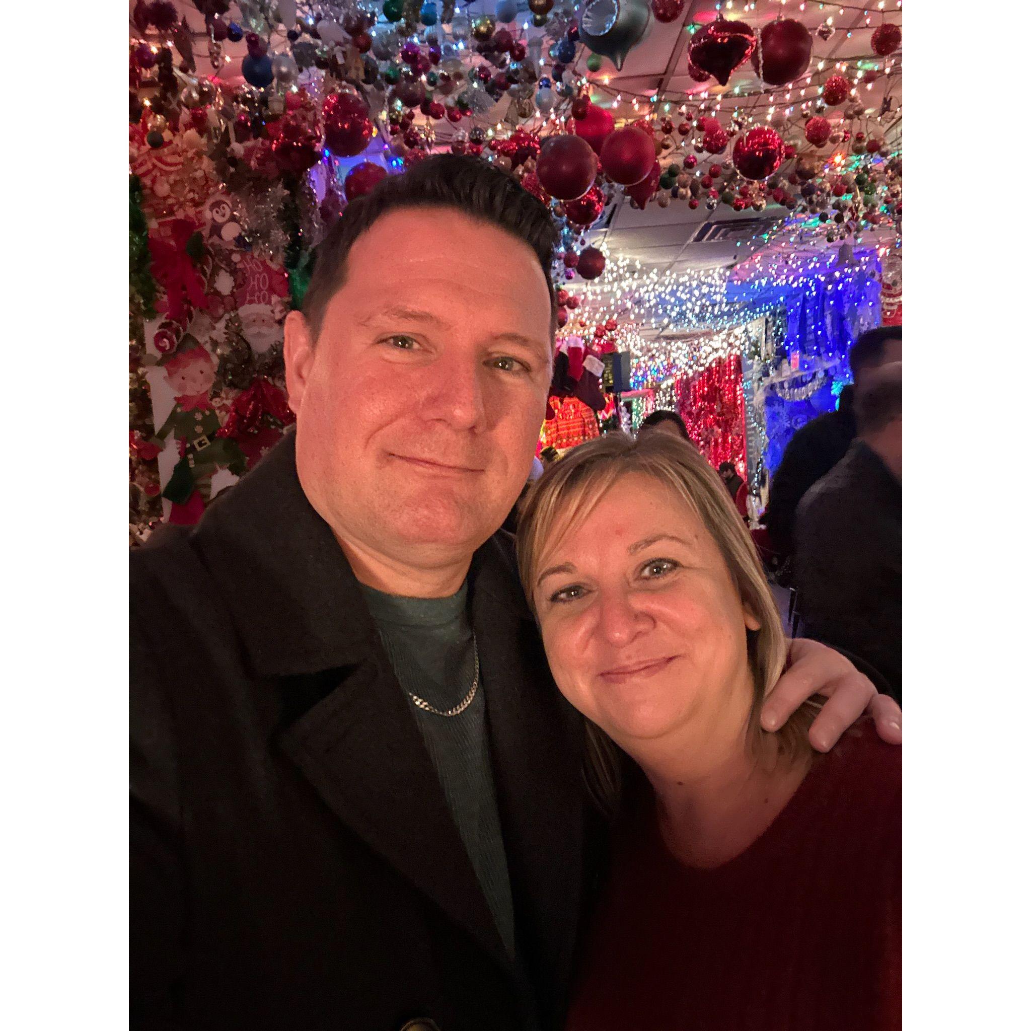 Christmas cocktails after the proposal