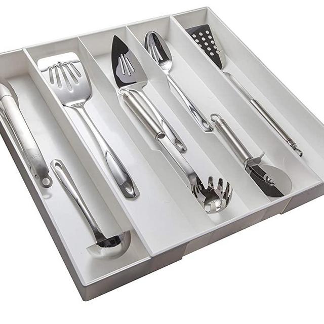 Dial Industries, Inc. Expand-A-Drawer Utensil and Cutlery Organizer Tray, Large