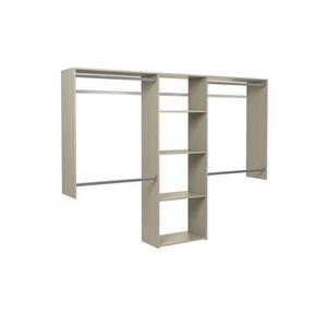 Easy Track 8-ft x 7-ft Weathered Grey Wood Closet Kit
