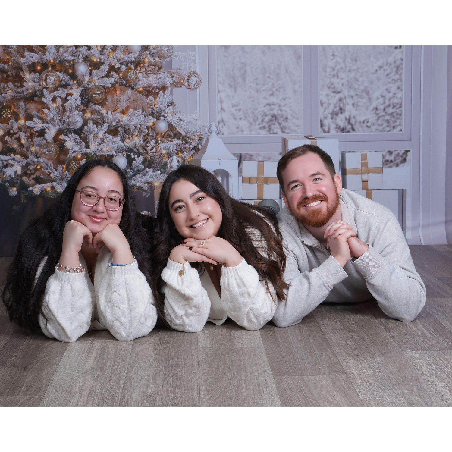 Awkward sibling photos with Hannah. Three peas in a pod!