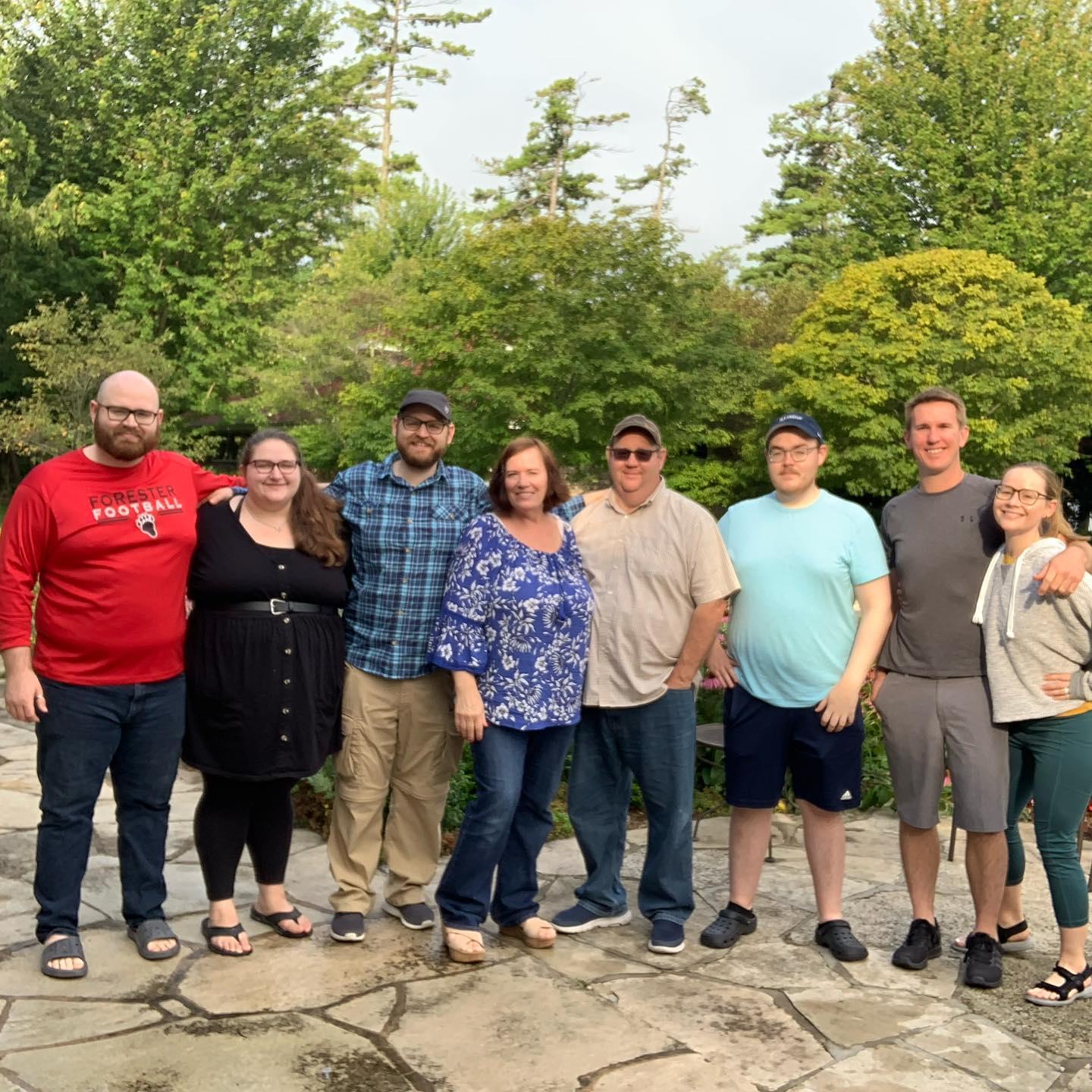 With Ryan's family in Wisconsin