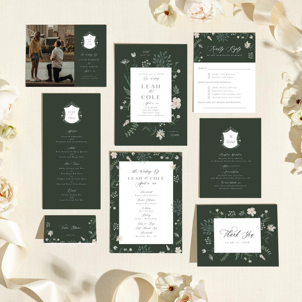 Zola Wedding Invitations - Valentina Portrait