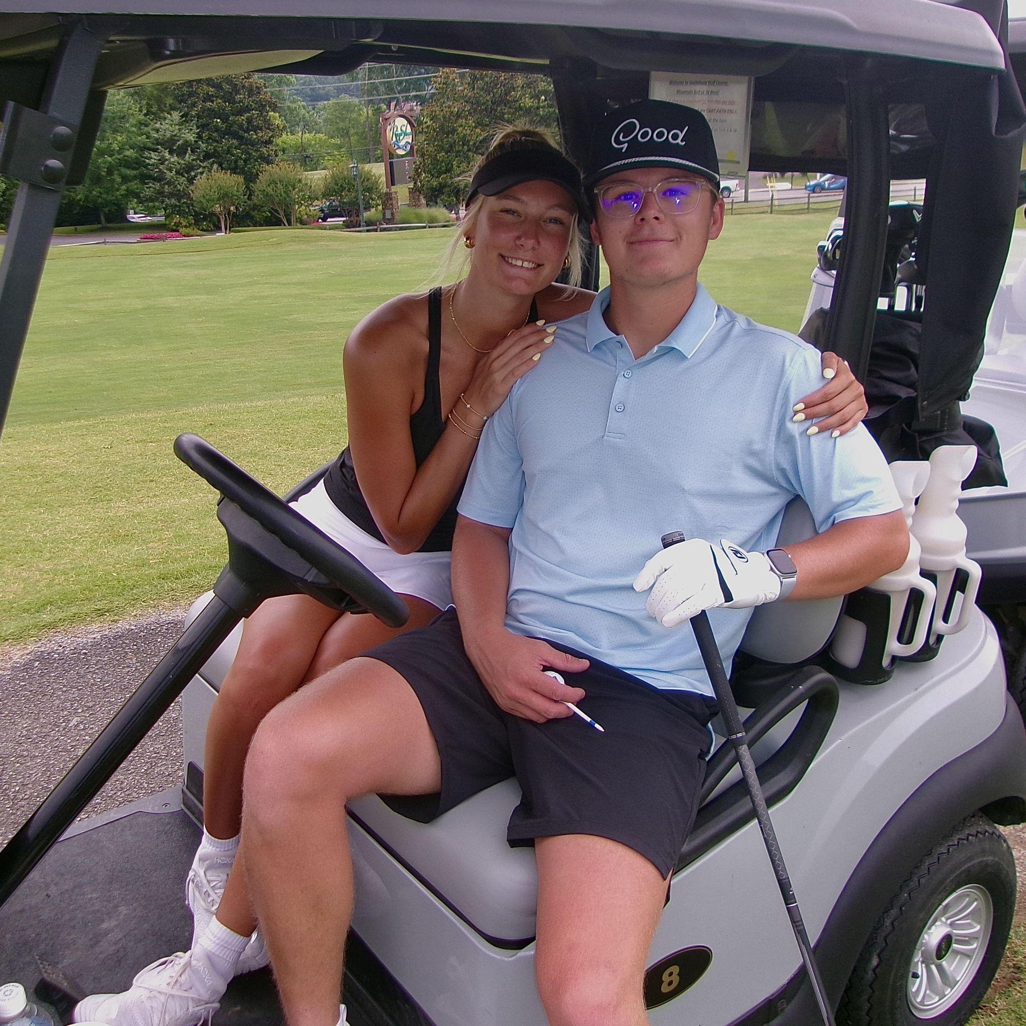 fun fact: we went golfing together for our first ever date! still one of our favorite hobbies!