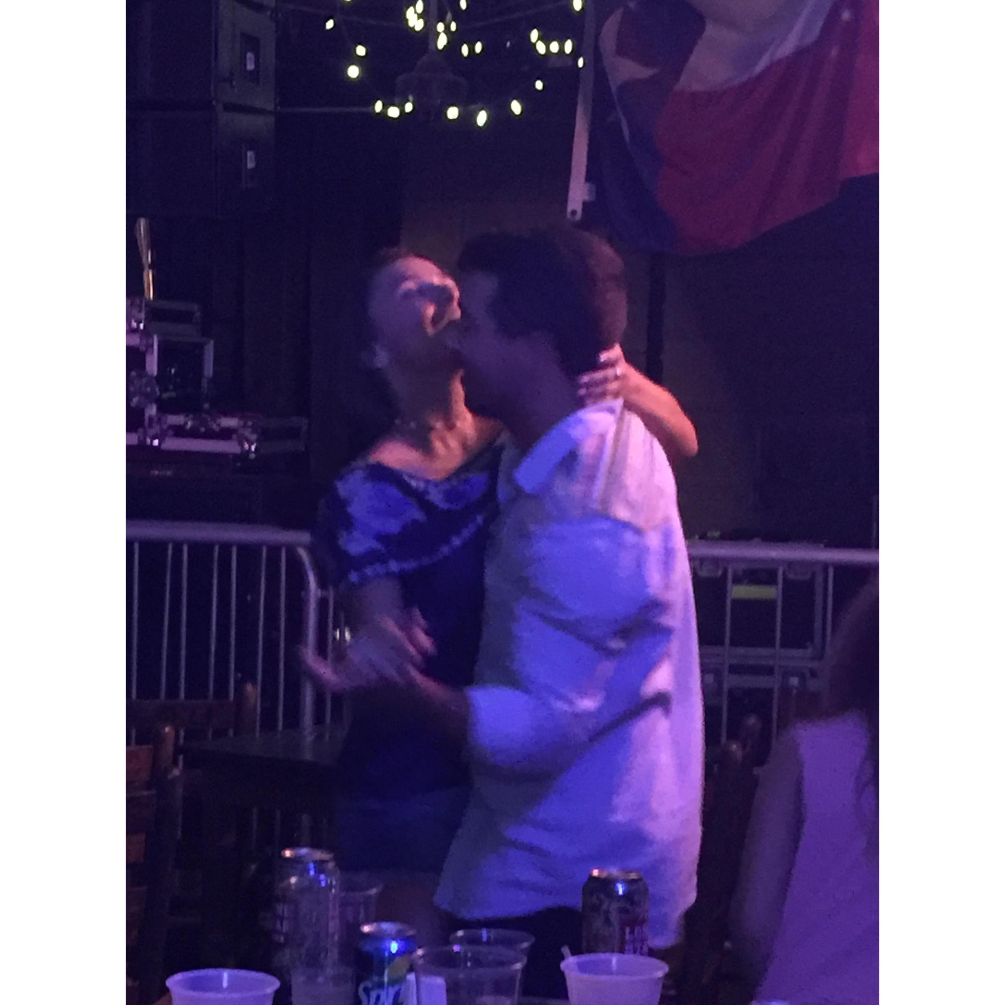 Dancing to Flatland Calvary... the 1st night he said "I Love You"