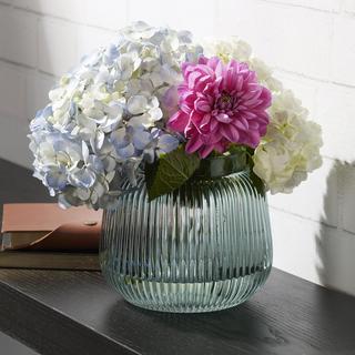 Glass Corrugated Vase