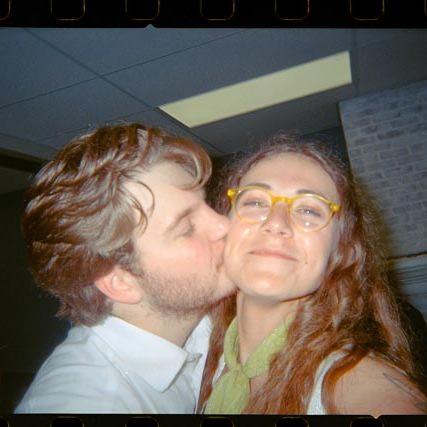 kisses on cheeks