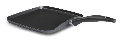 T-fal B36313 Specialty Nonstick Grilled Cheese Griddle Cookware, 10.25-Inch, Black