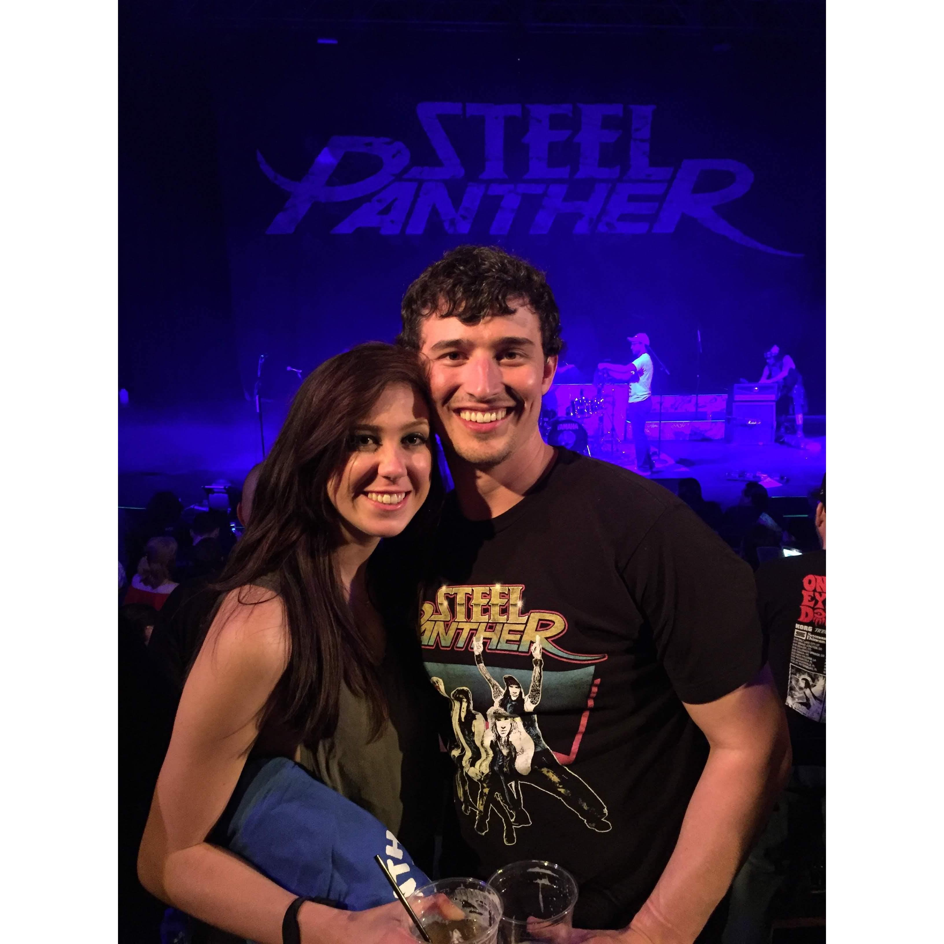 First time of many for Iris seeing Steel Panther!