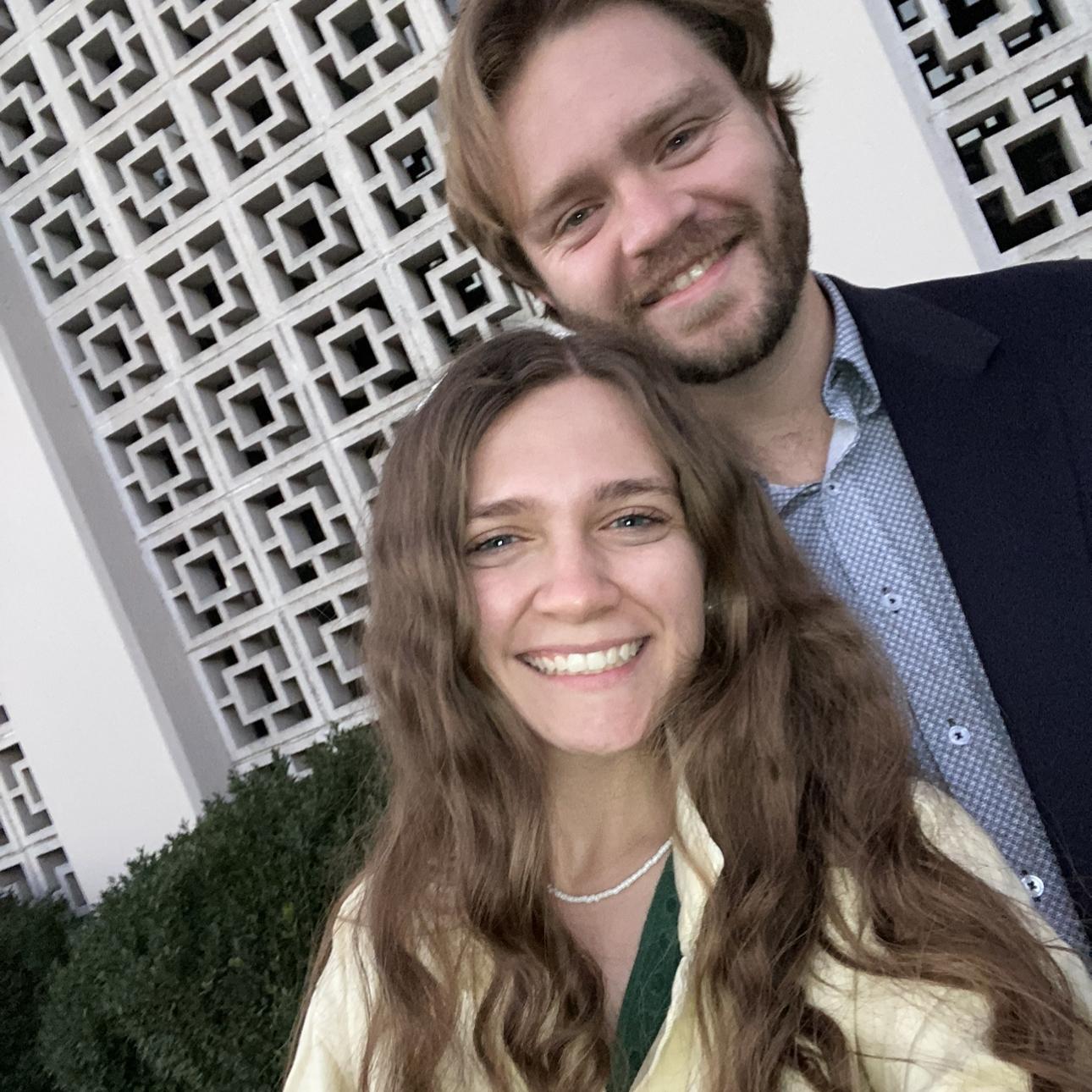 Mr. Moyer and Bailey: Your favorite homecoming chaperones!