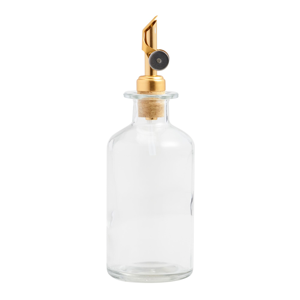 Glass Oil Bottle with Gold Stopper - World Market