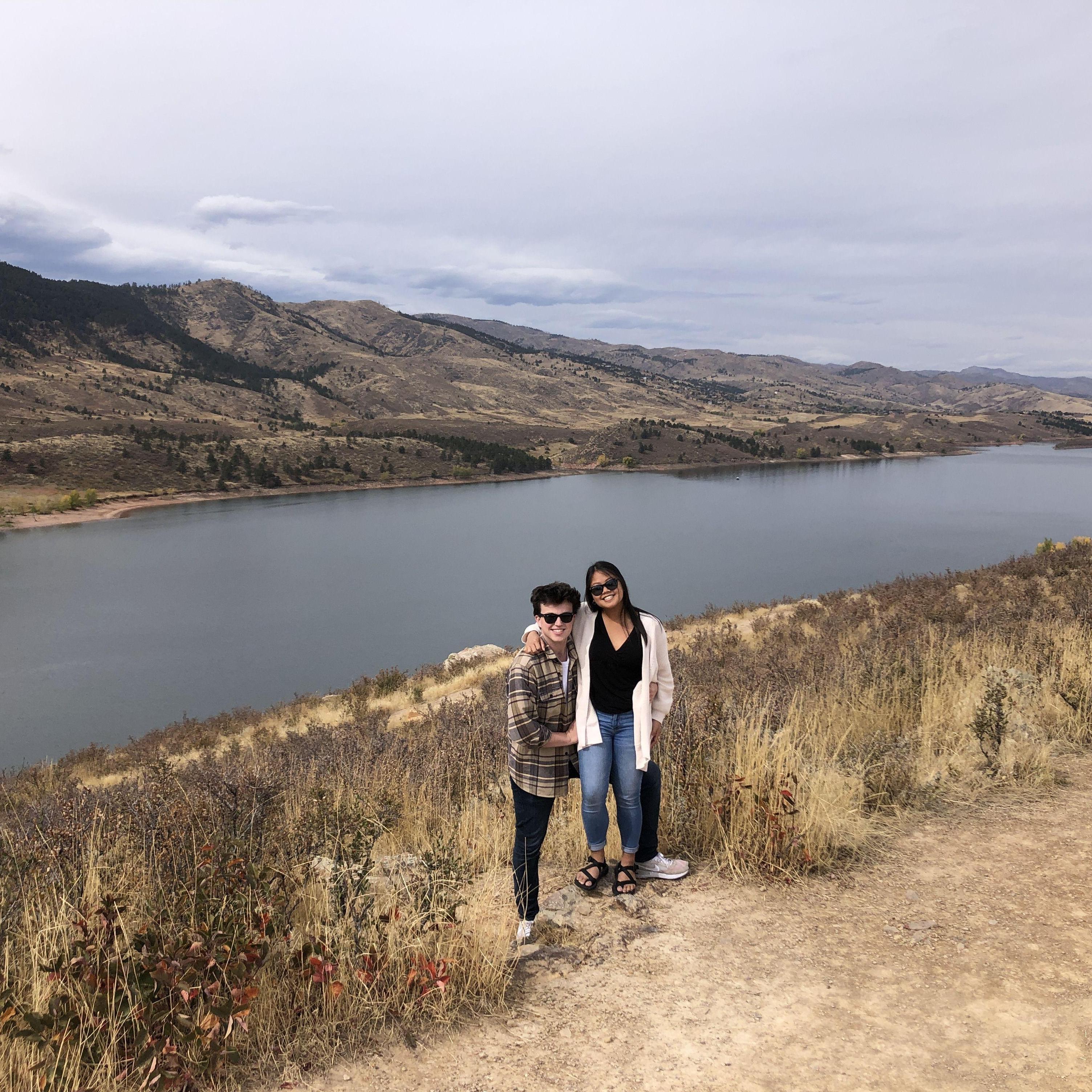 October 2021 | Horsetooth Reservoir in Fort Collins, CO on a trip to visit Owen's brother Drew!