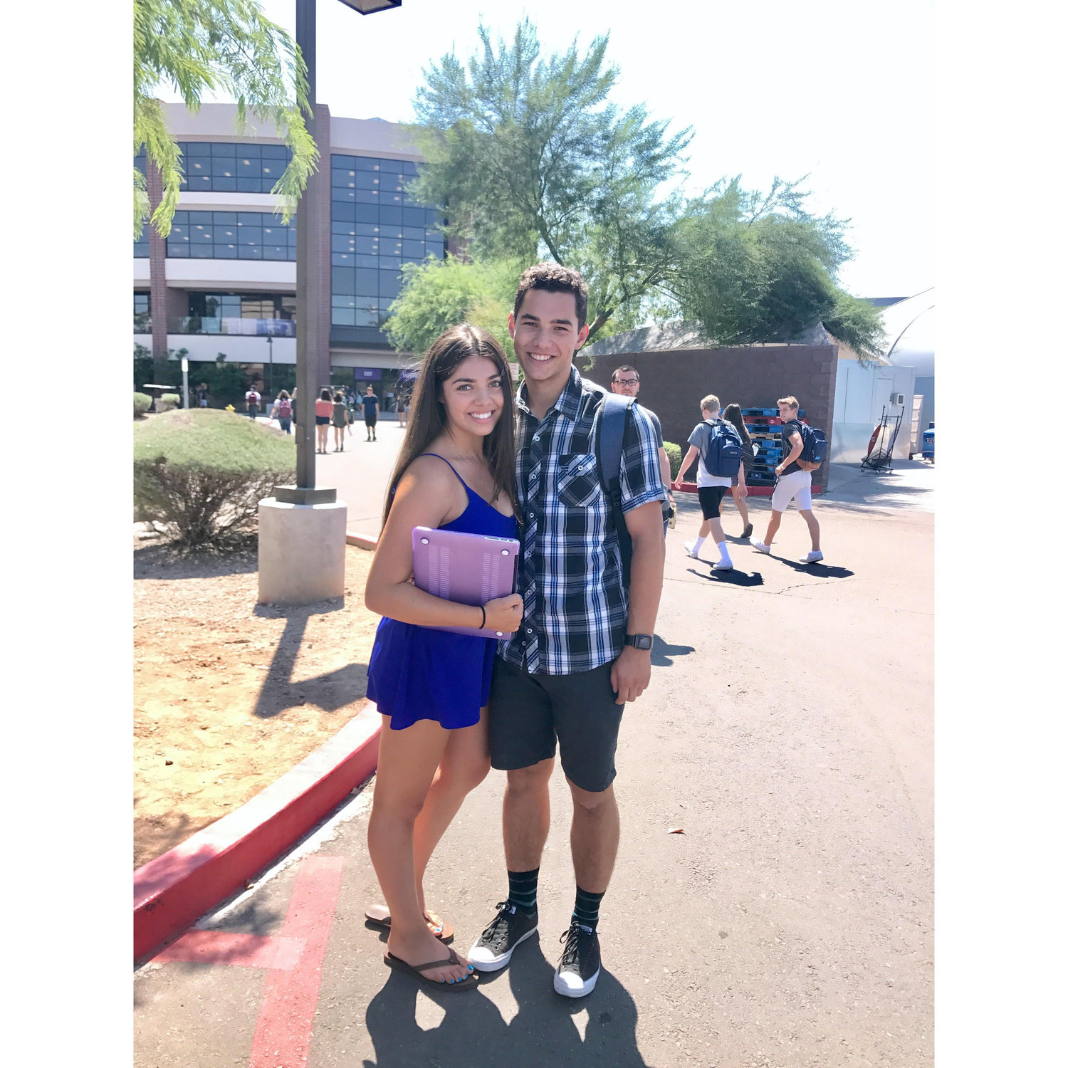Our first day of college at GCU!