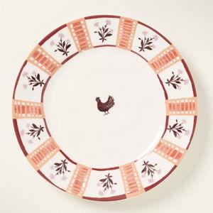 Millie Stoneware Dessert Plate - Chicken