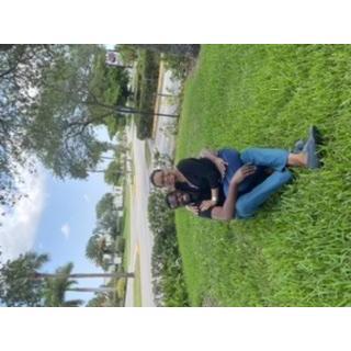 Relaxing in the grass after church.🥰😍