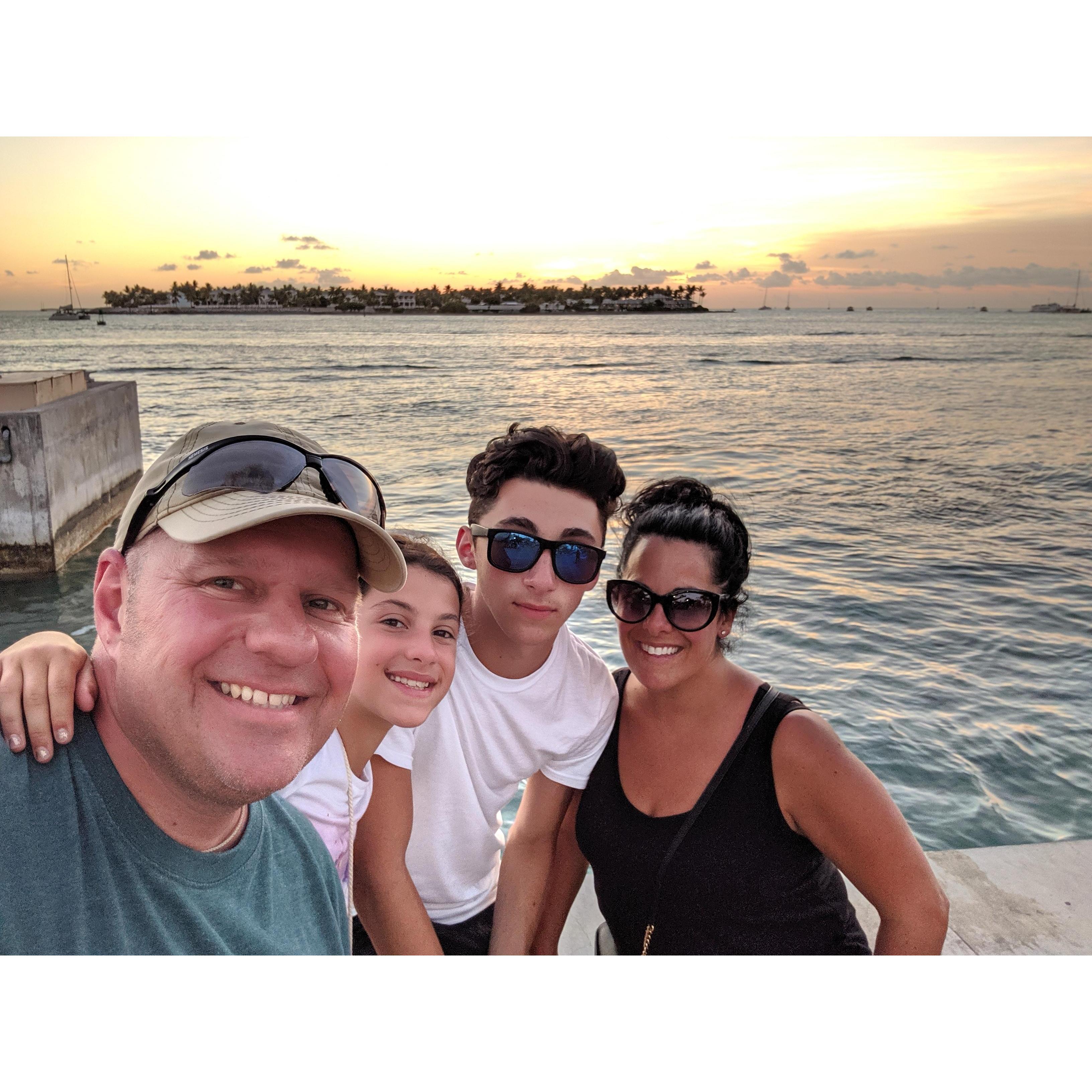 Our first family photo in Key West