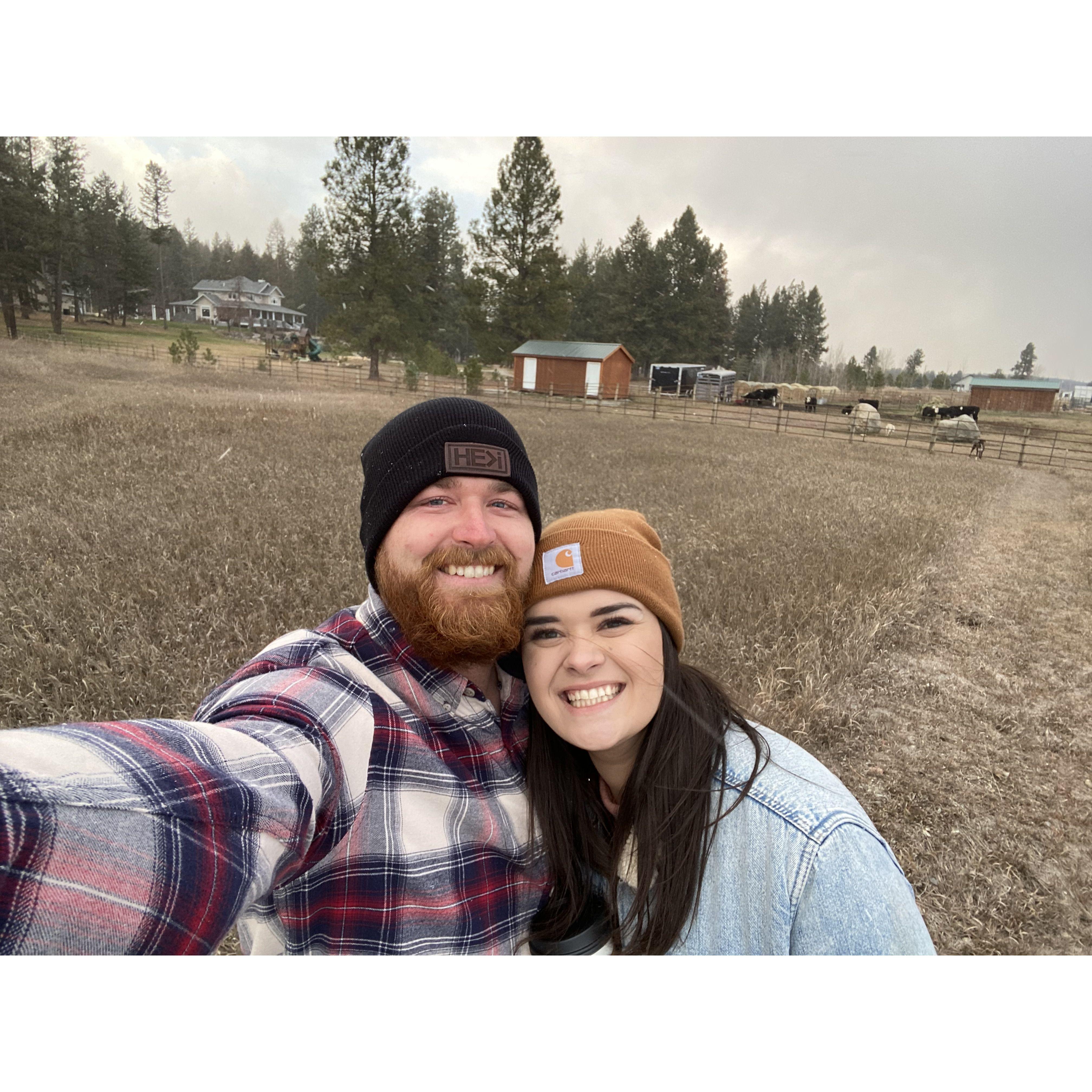 This picture was taken in Montana. On this trip we also decided to make our relationship official! It was truly a life changing vacation. We also got to hang out with some of our favorite people there