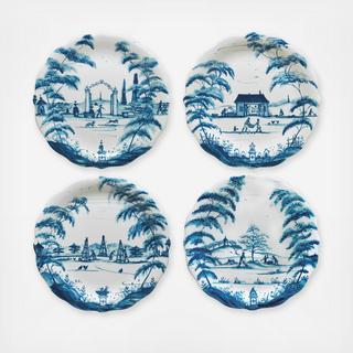 Country Estate Party Plate, Set of 4