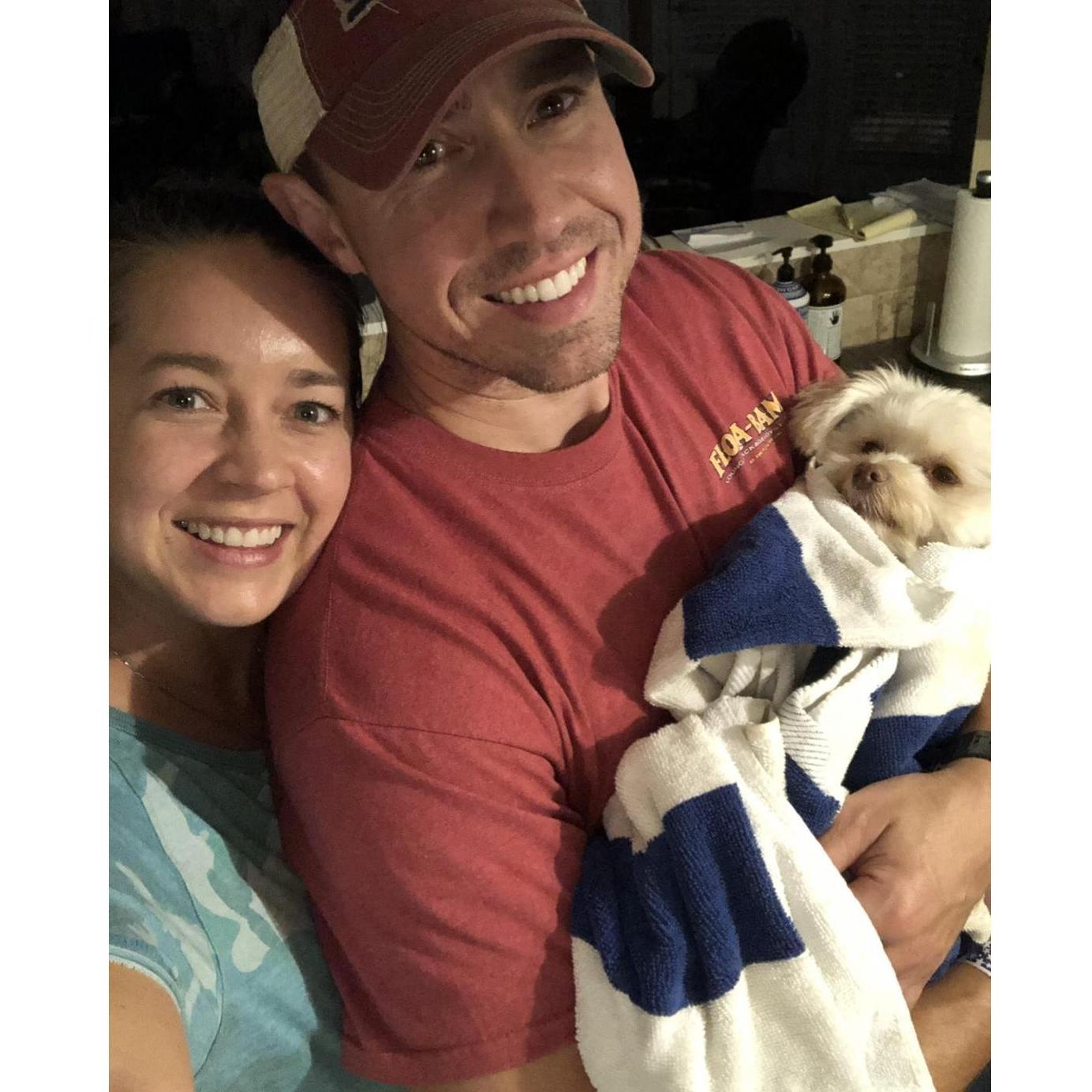 Our baby burrito Miss Ginger!