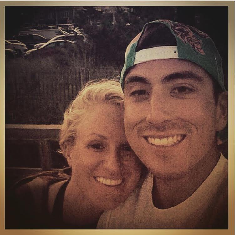 Our very first picture together on the Bethany Beach Boardwalk.