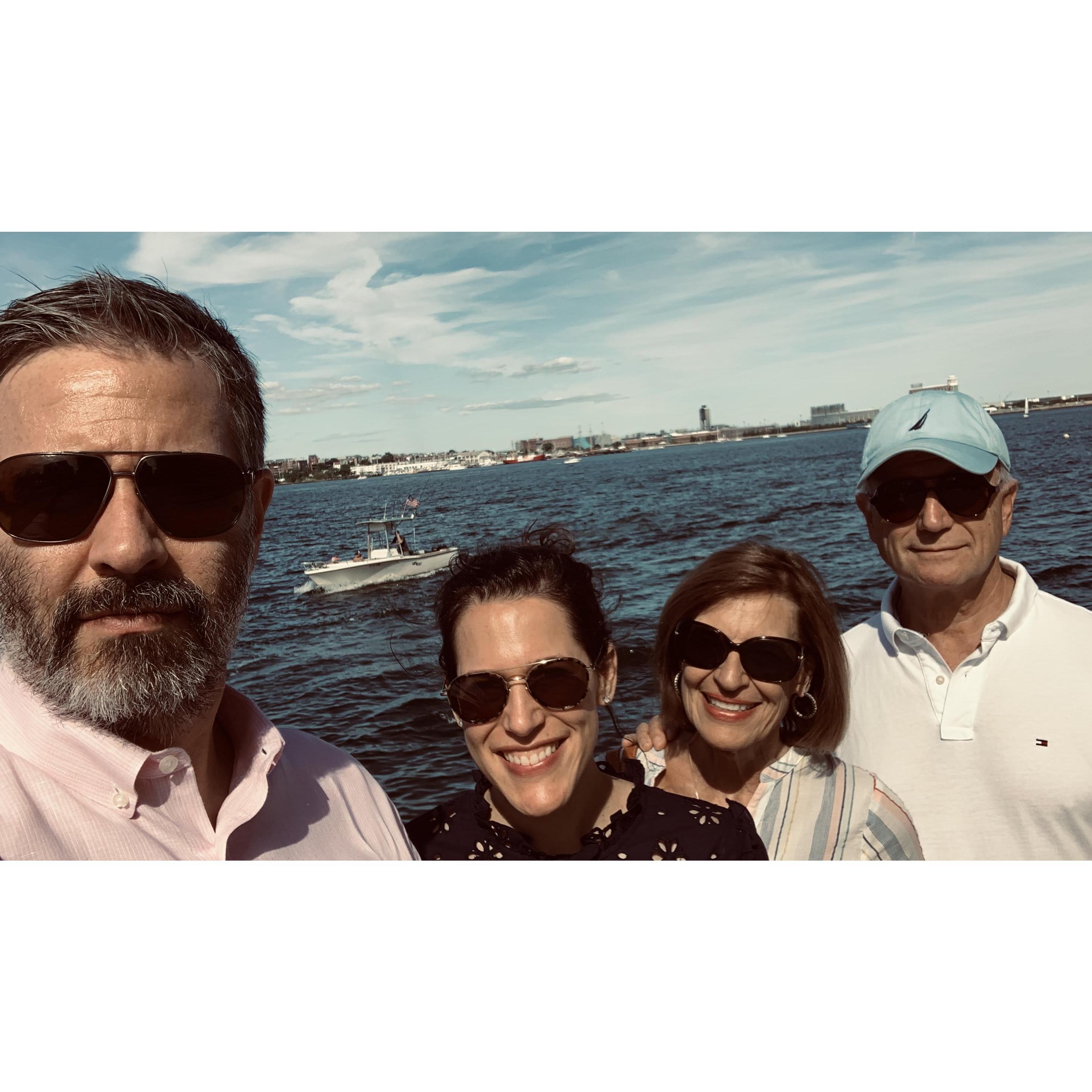 We often spend time in the Boston area when we visit Julie's Parents in RI. We took this picture at Boston Harbor.