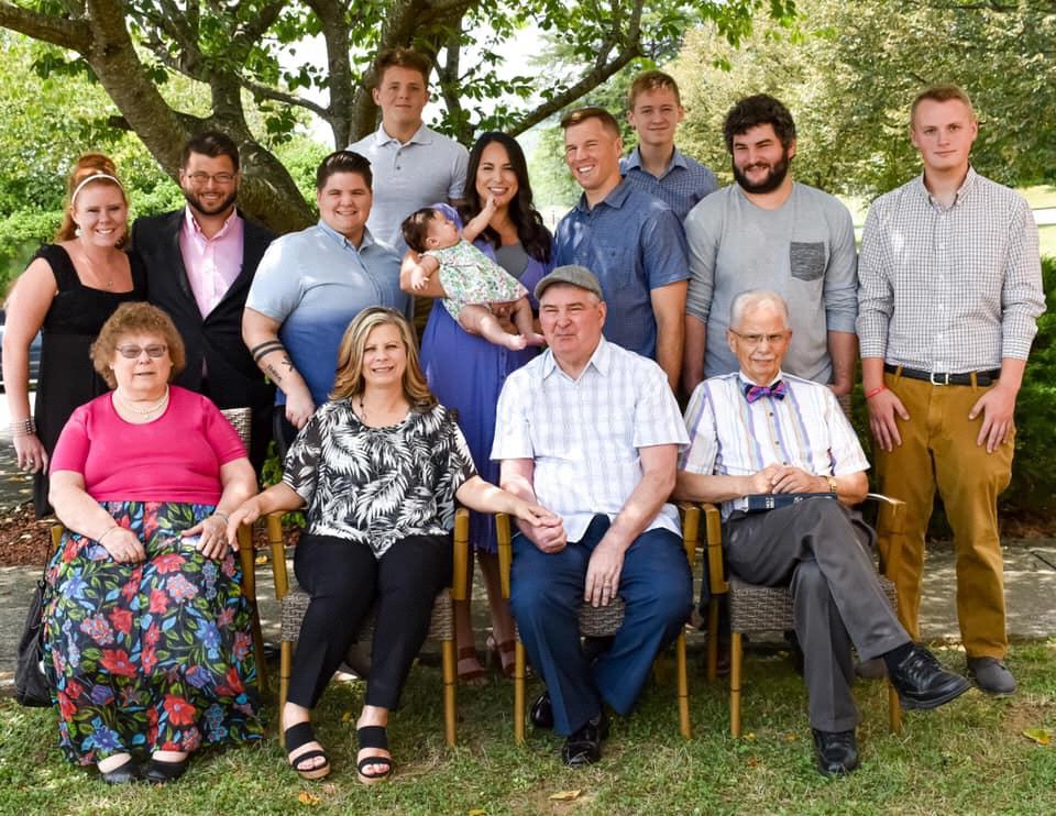 Everyone together for Farrah’s dedication