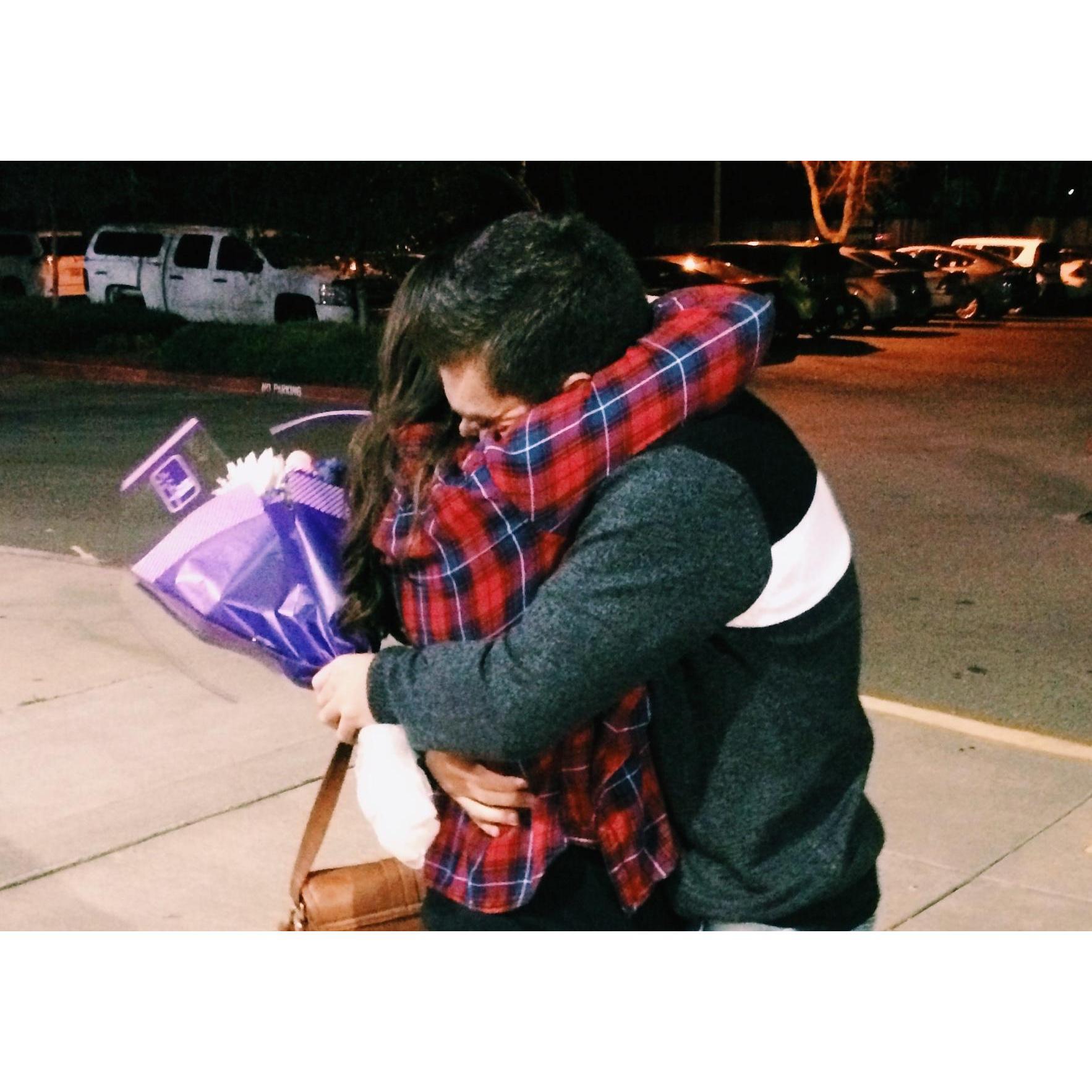 When Armand came home from 7 months in South Africa