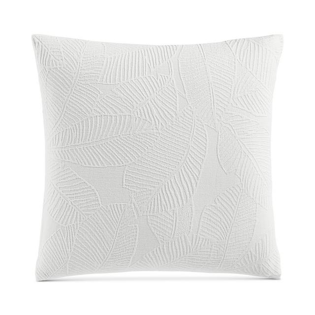 Charter Club Damask Designs Woven Leaves Decorative Pillow, 18" X 18", Created for Macy's