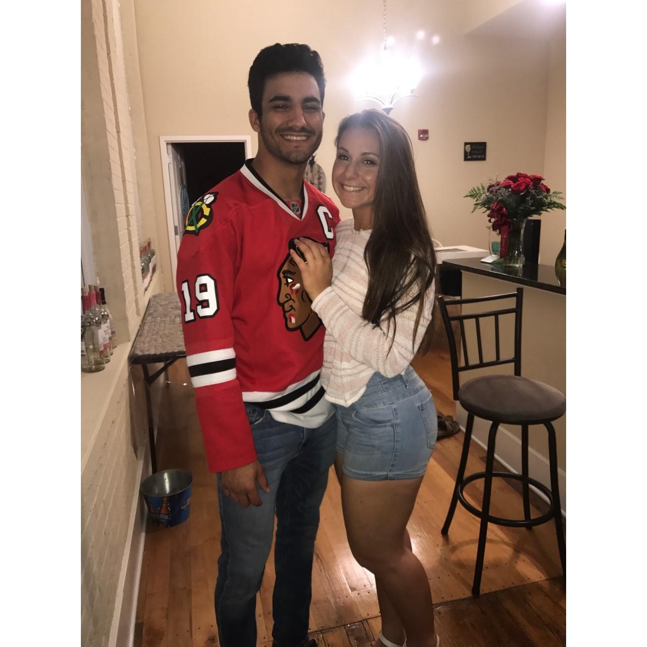 The first picture we took together, one month before making us official Freshman year.