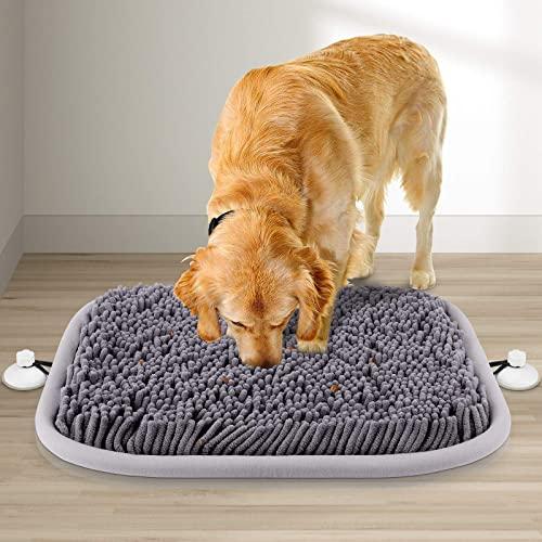 RUNDA Snuffle Mat for Dogs, 17'' x 21'' Dog Snuffle Mat Interactive Feed Game for Boredom, Encourages Natural Foraging Skills and Stress Relief for Small/Medium/Large Dogs