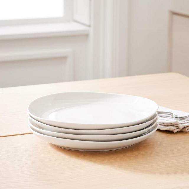 Organic Dinner Plate Set Of 4 Ivory