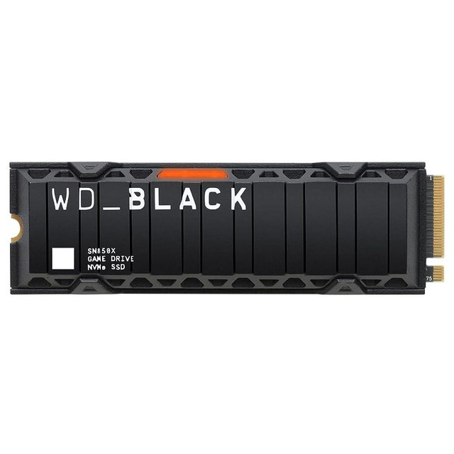 WD_BLACK 2TB SN850X NVMe Internal Gaming SSD Solid State Drive with Heatsink - Works with Playstation 5, Gen4 PCIe, M.2 2280, Up to 7,300 MB/s - WDS200T2XHE
